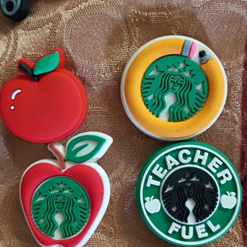 Starbucks/Teacher Themed Jibbitz